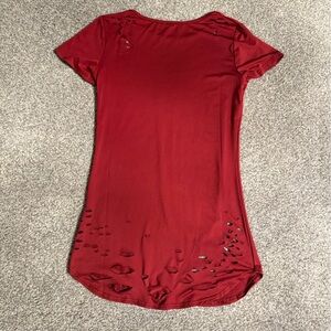Women’s ripped up tee shirt